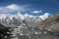09 Rongbuk Glacier, Nuptse, Guangming Peak, Lingtren, Pumori From The Trail At The Beginning Of The East Rongbuk Valley To Mount Everest North Face Intermediate Camp In Tibet.jpg